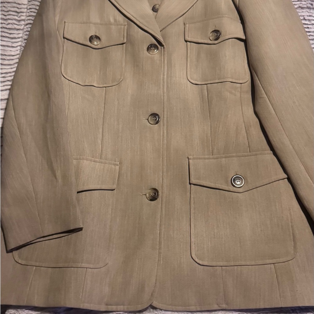 Women's Tan Skirt Suit